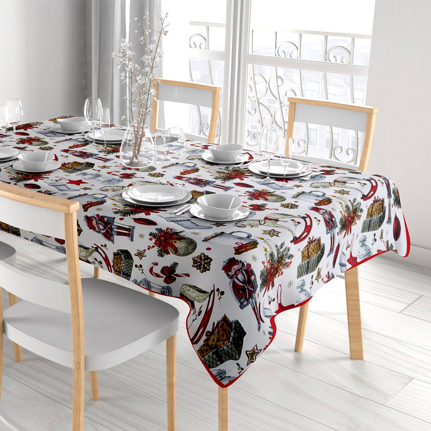VESTIAMO CASA GRAN NATALE - Tovaglia Antimacchia Natalizia 140x240 cm